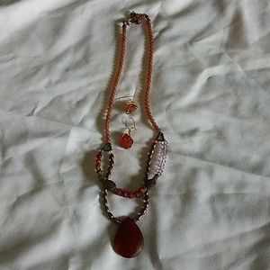 Necklace and earrings